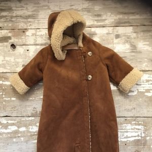 Faux Shearling Baby Bunting